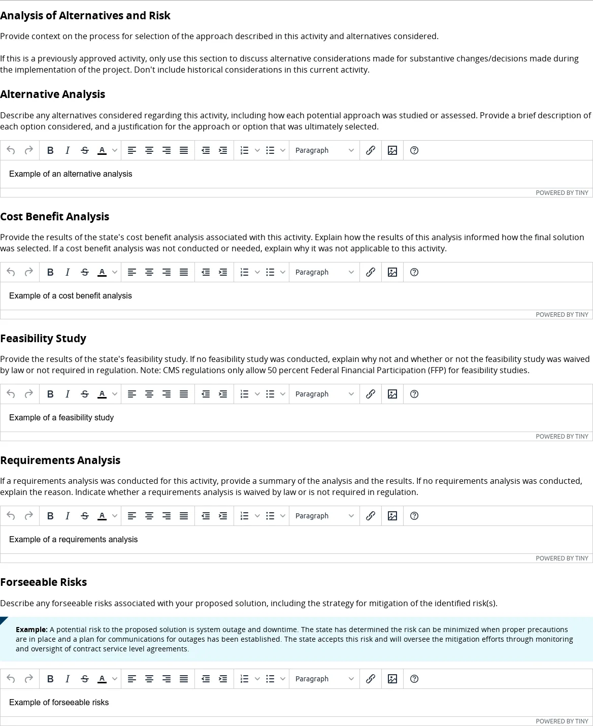 Alternatives and Risks (Redux)